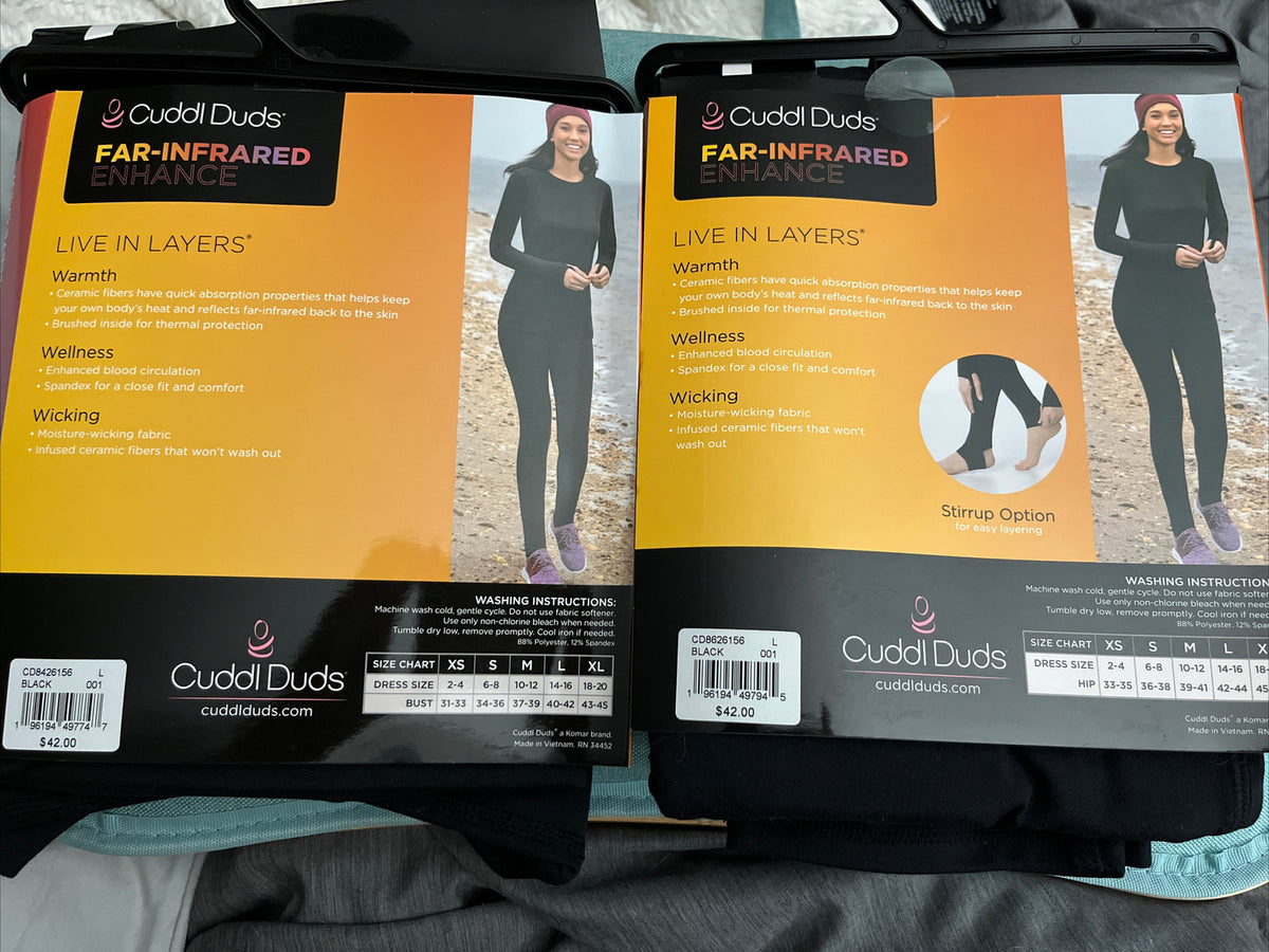Infrared Long Sleeve Crew with Thumbholes & High Waist Leggings - Med/Large