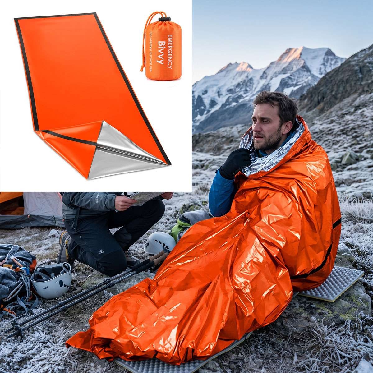 Emergency Sleeping Bag Waterproof Thermal Blanket for Outdoor Survival
