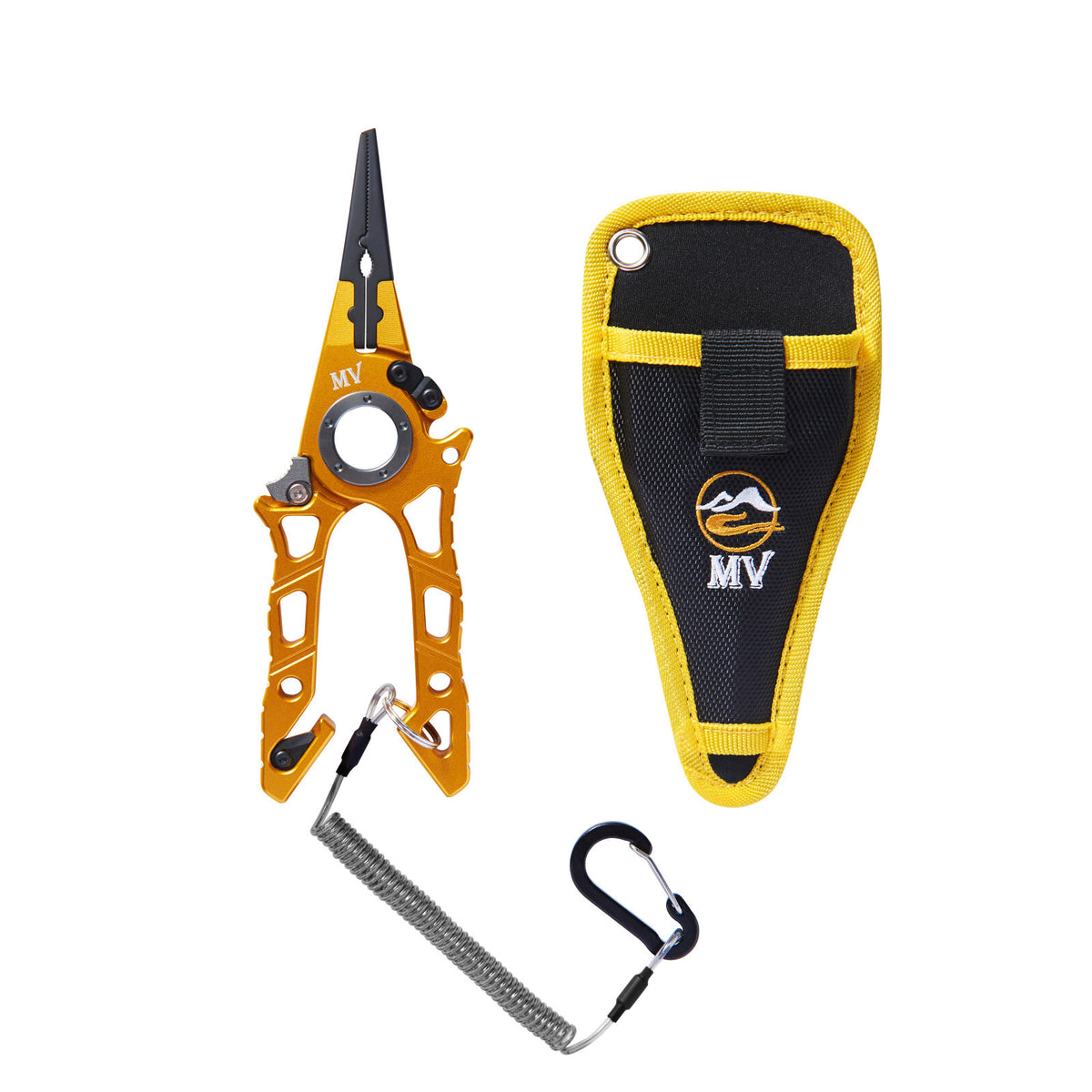 Locking Fishing Pliers with Line Cutter and Emergency Seatbelt Cutter