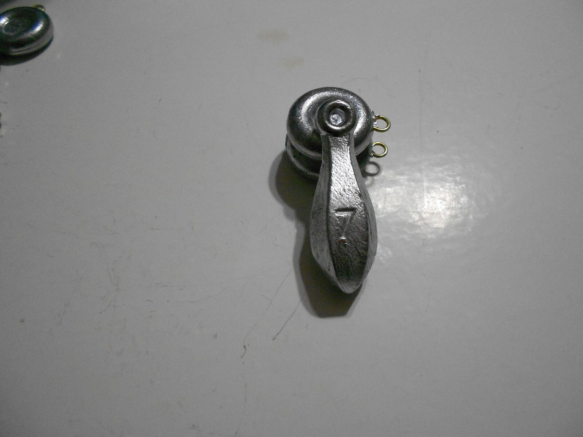 Handmade Lead Bank Sinkers - 7 oz Fishing Tackle Pack of 34