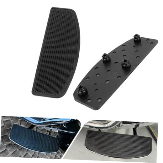 Motorcycle Front Pedal Footboards Coating Non-Slip Rubber Insert - Touring & Cruiser