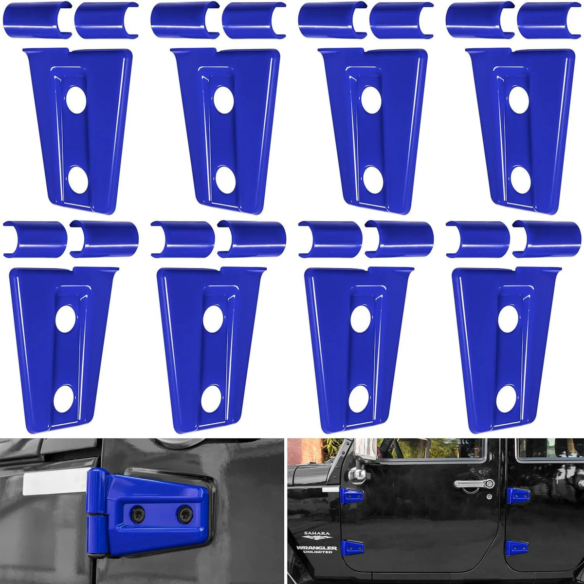 Exterior Door Hinge Cover Trim for Jeep Wrangler JK JKU Rubicon & Sahara