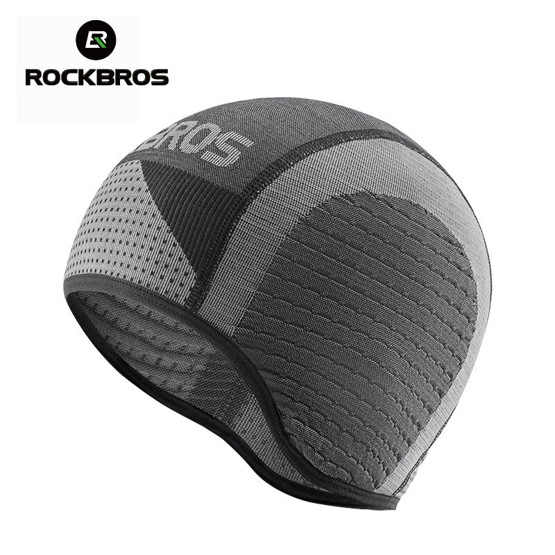Winter Cycling Skull Cap with Earflaps - Thermal Helmet Liner for Men and Women