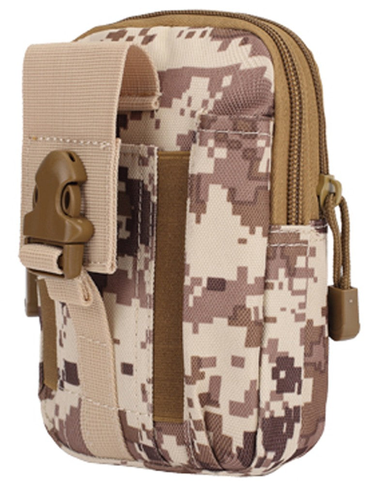 Tactical Molle Waist Pouch Utility Belt Bag Phone Holster for Outdoor & Work
