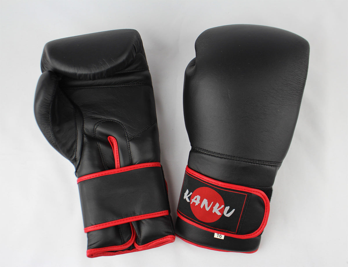 Boxing Gloves Training Sparring Bag Gloves - Black 14 oz & 16 oz