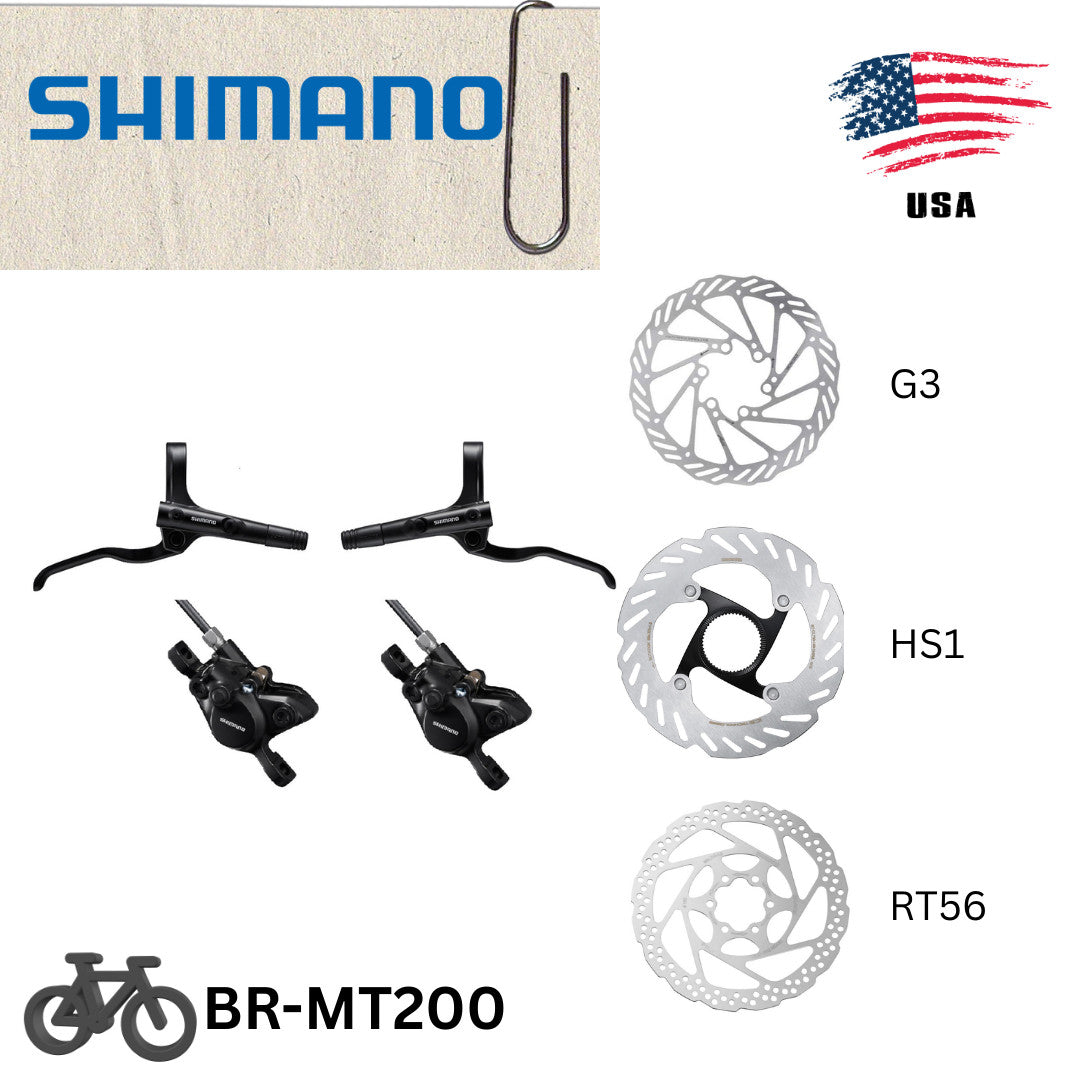 Hydraulic Disc Brake Set for Mountain Bikes - Front & Rear Options
