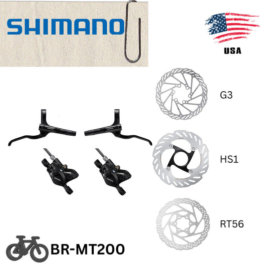 Hydraulic Disc Brake Set for Mountain Bikes - Front & Rear Options