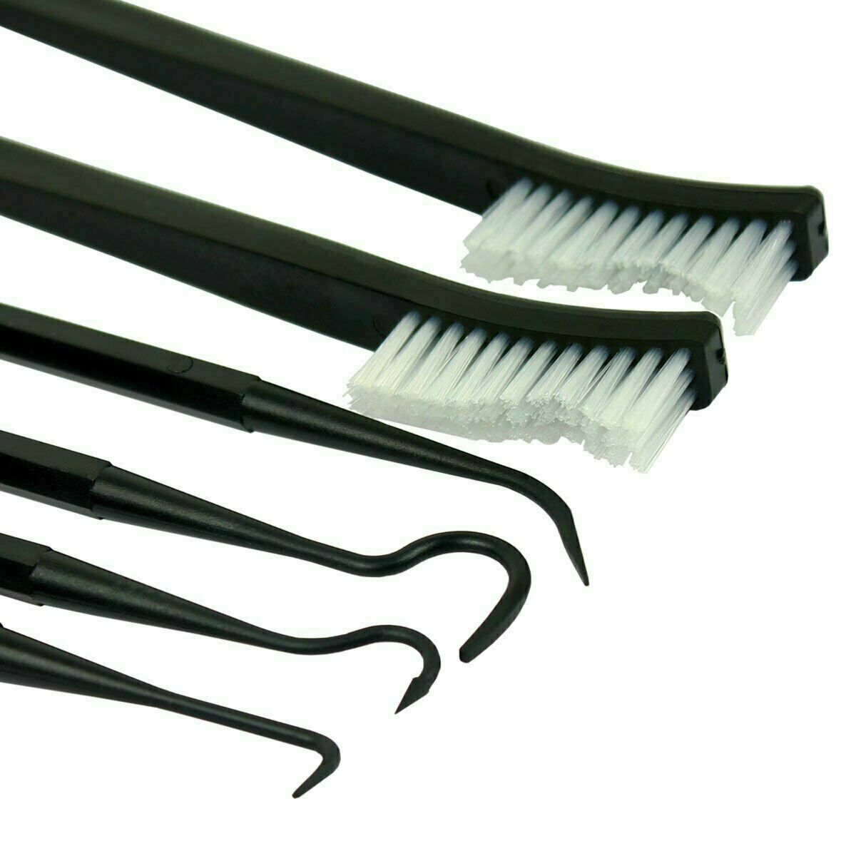 Gun Cleaning Picks and Nylon Brushes Set - Non-Scratching, 6-Piece