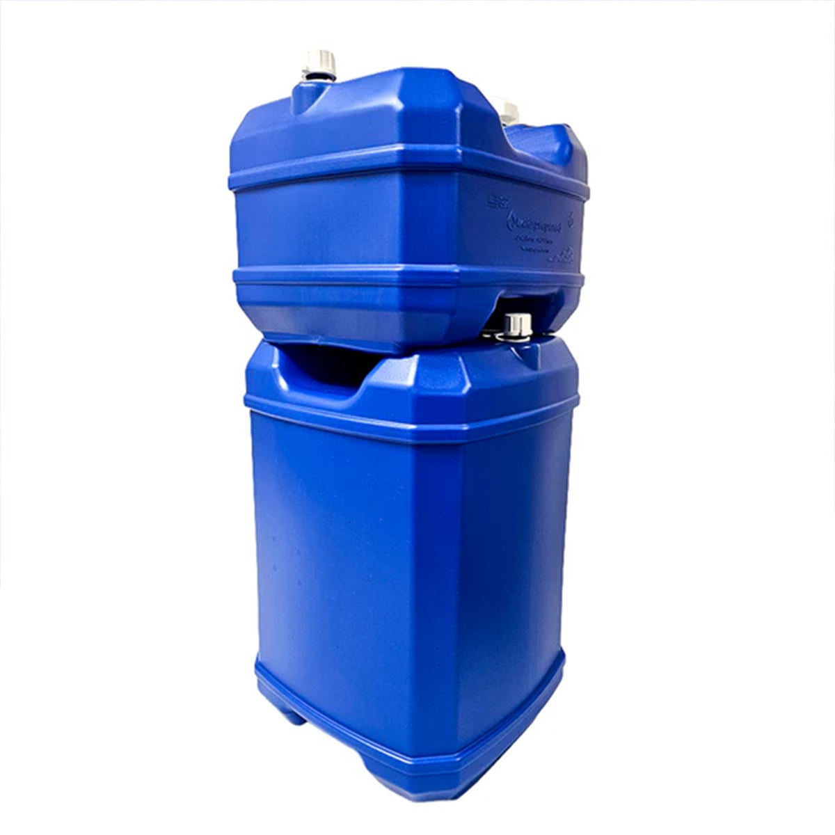 7-Gallon Stackable Water Storage Container with Spigot - Blue