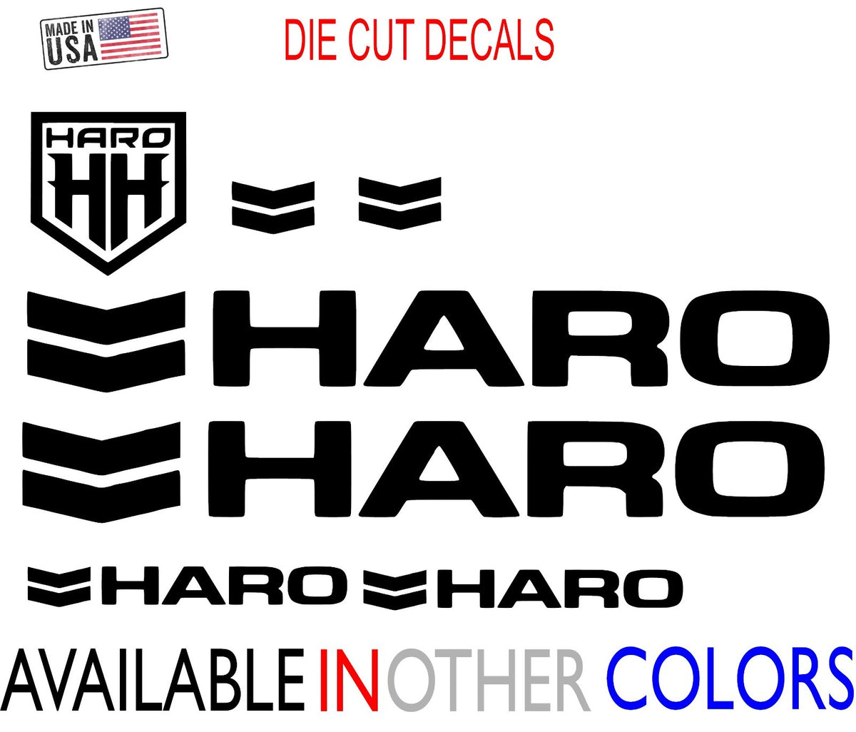 Bike Vinyl Sticker Set for MTB BMX Cycling Customization - 7 High-Quality Decals