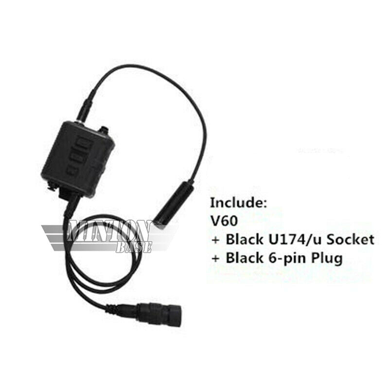 Tactical Noise Reduction Communication Headset with PTT for Helmet Use