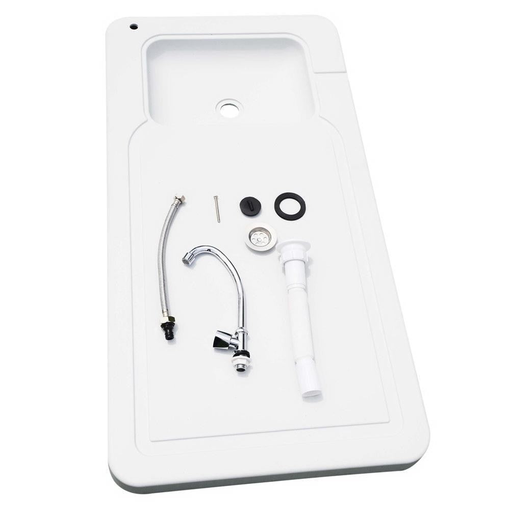 Foldable Outdoor Fish Cleaning Table with Sink and Faucet