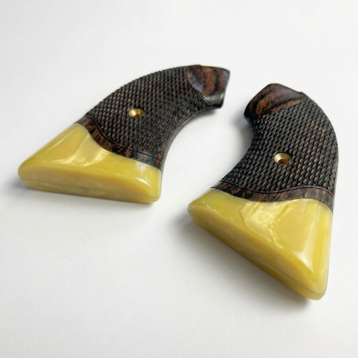 Heritage Rough Rider Pistol Grips with Rosewood & Faux Ivory Accent