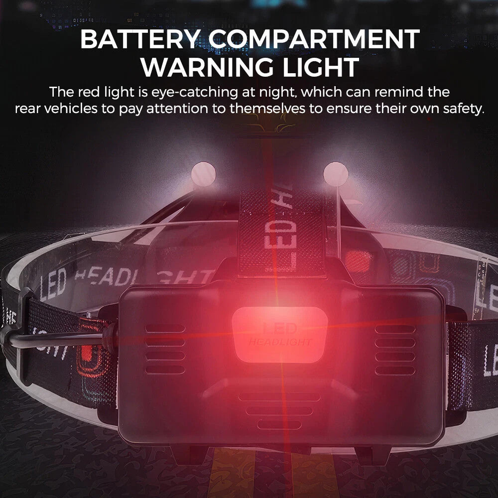 100000LM Rechargeable LED Headlamp Waterproof Zoomable Head Torch for Camping Hunting