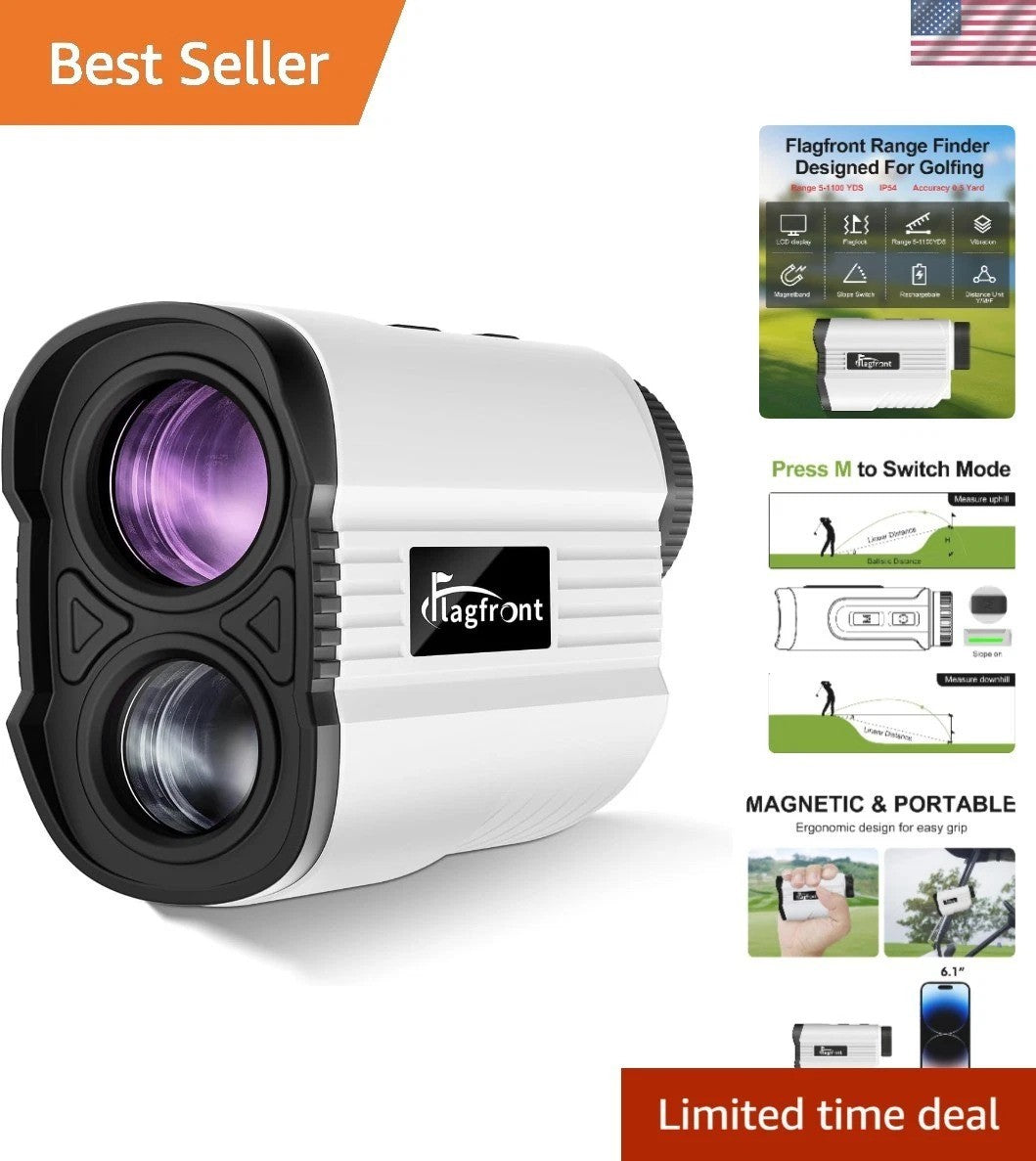 High-Precision Golf Range Finder 1100 Yards with Flag Lock & Slope