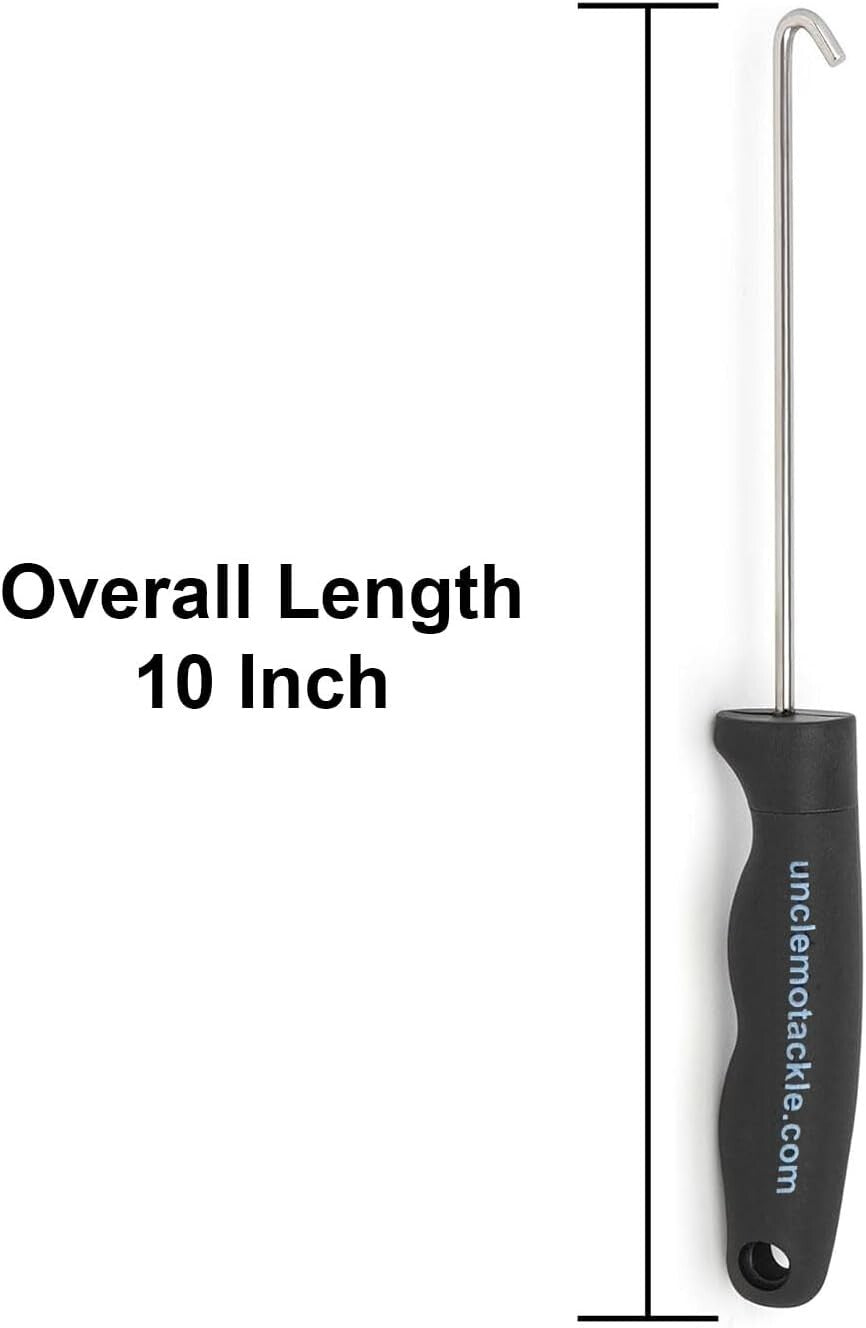 Heavy-Duty Fishing Hook Remover Tool - 10 Inch Tackle Gear for Saltwater & Freshwater