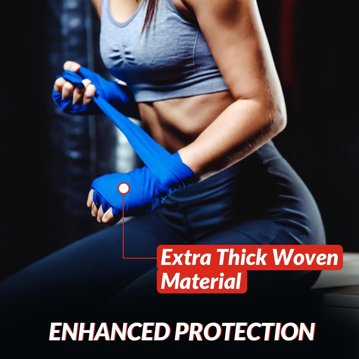 180-Inch Boxing Hand Wraps - Professional Elastic Support for Martial Arts