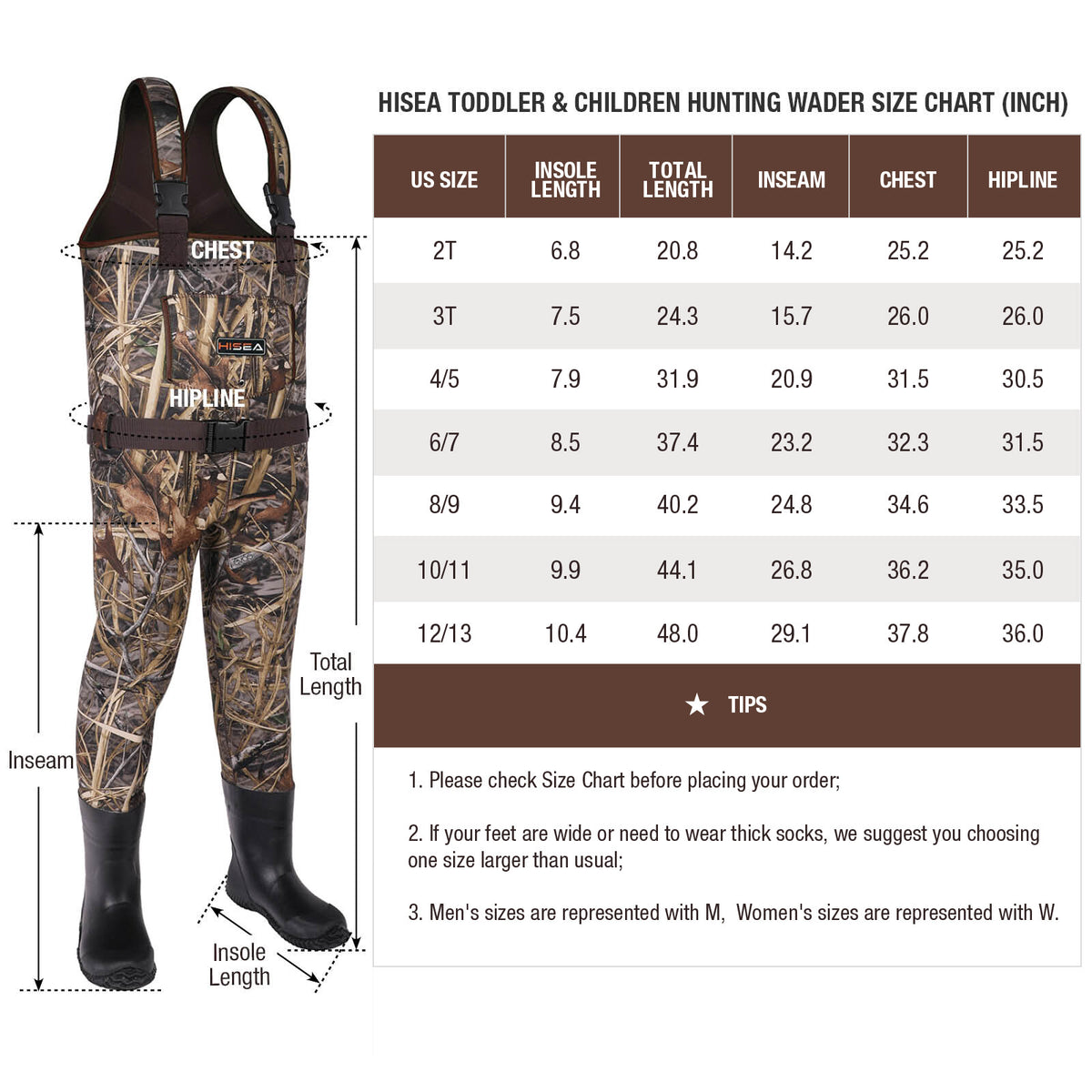 Kids Waterproof Neoprene Waders for Fishing and Muddy Outdoor Play