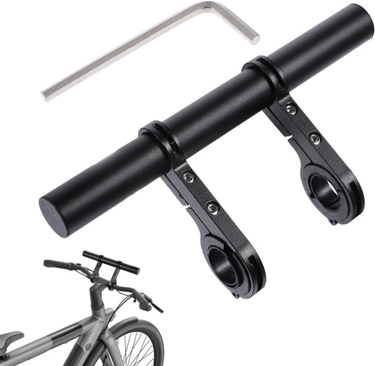 Bike Handlebar Extender 7.9 Inch Aluminum Alloy Cross Bar Extension for Cycling