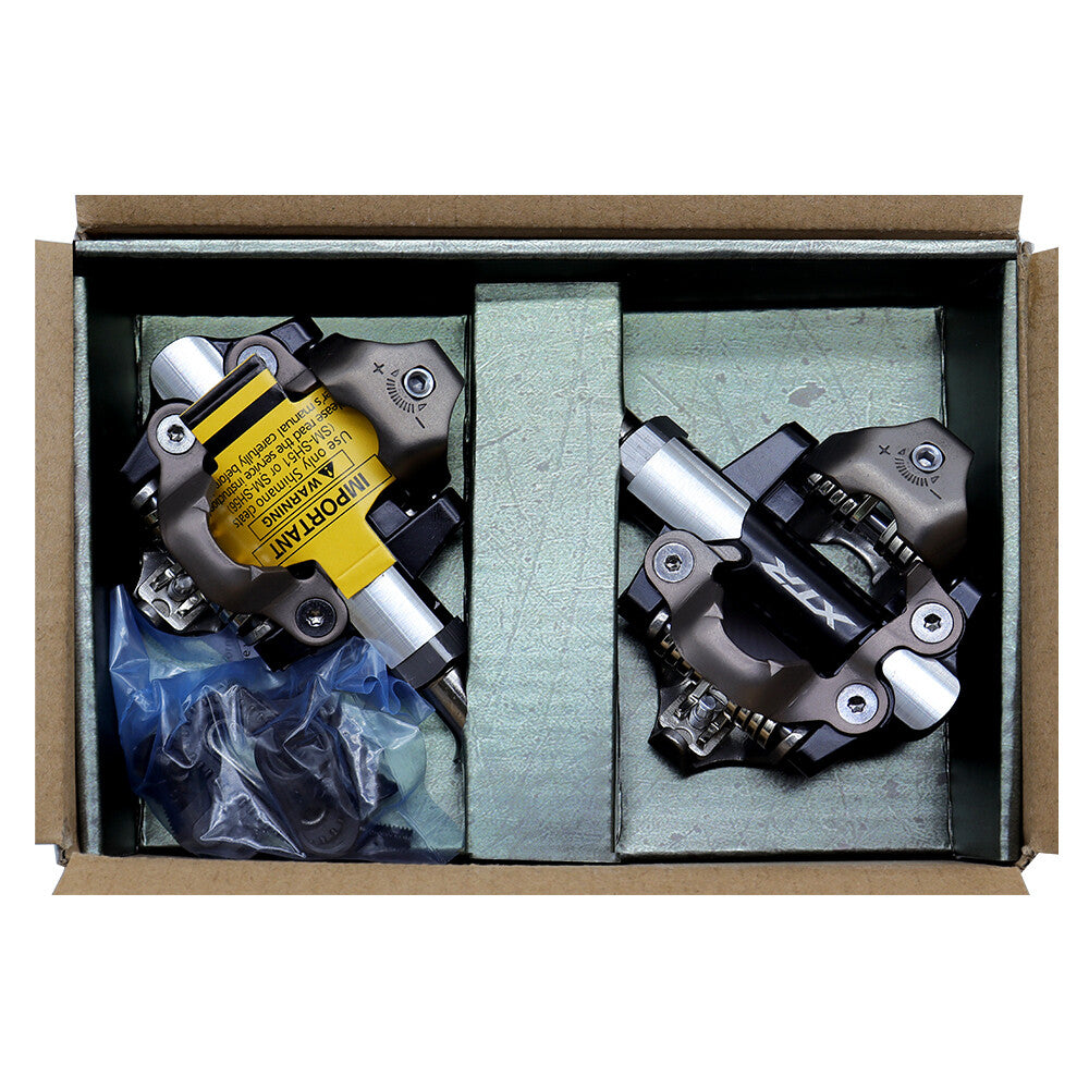 Shimano XTR Race MTB Clipless Pedals with SH51 Cleats for Cross-Country Riding