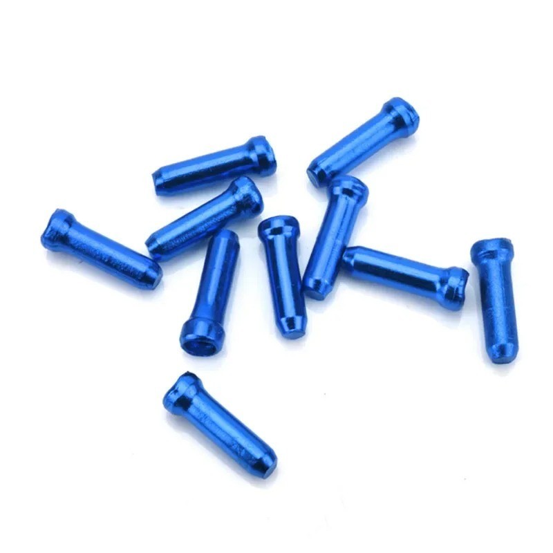 50pcs Bicycle Brake & Shift Cable End Caps Aluminum Crimp Tips for Cycling
