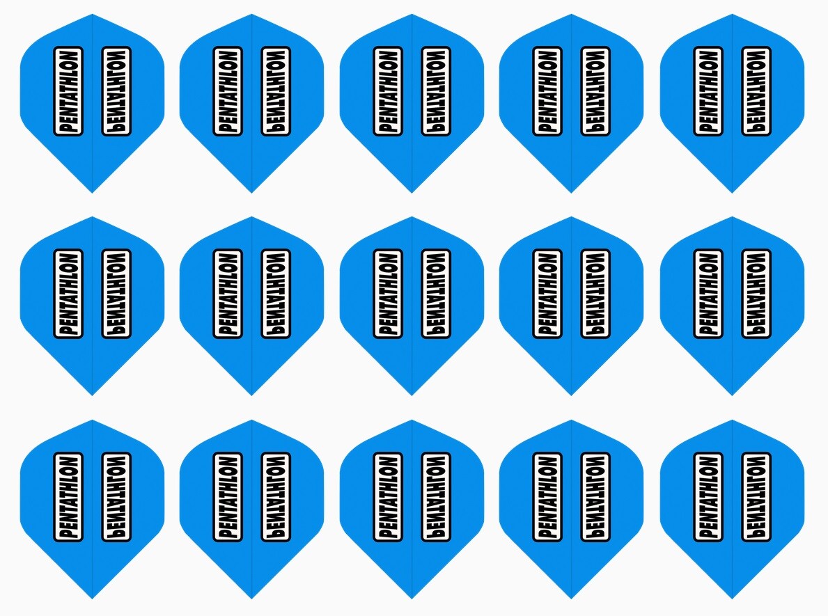 Dart Flights 100 Micron Standard Sets - 5-Pack, Multi-Color