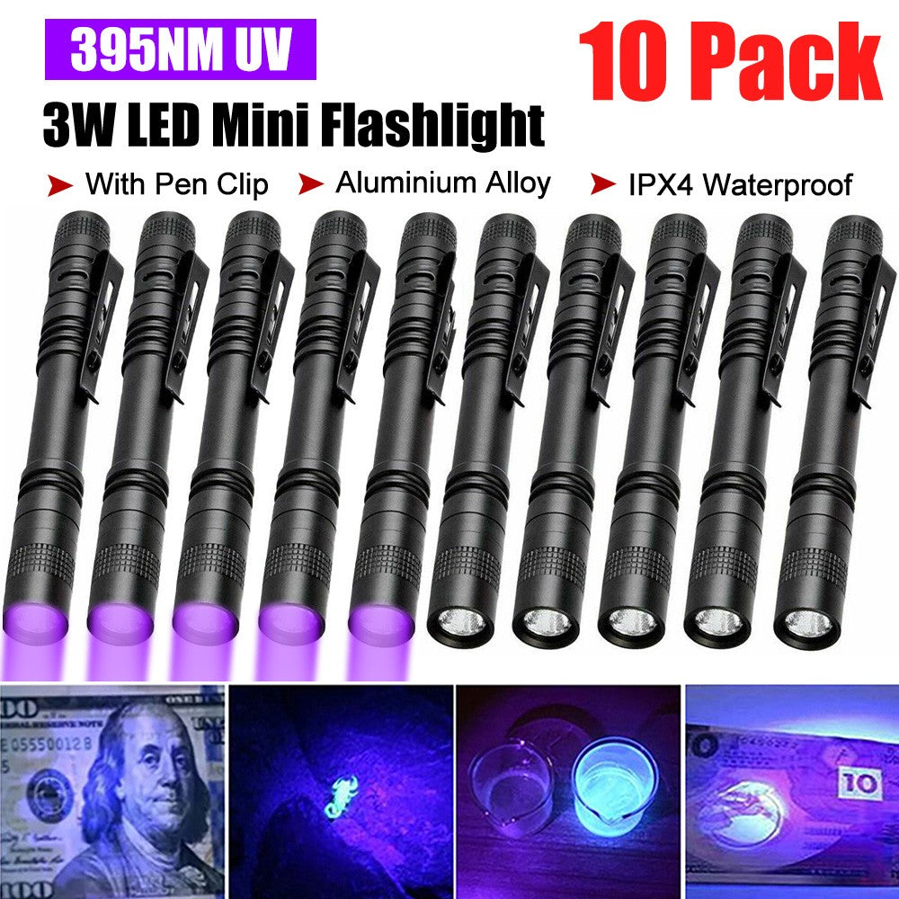 395nm UV Light Penlight Black Light Flashlight for Inspection & Detection