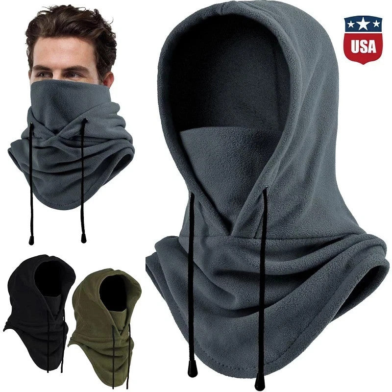 Full Face Ski Mask Windproof Fleece Neck Warmer for Winter Cold Weather