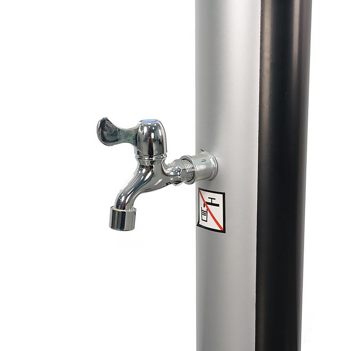 Outdoor Solar-Heated Shower with 360° Rotating Head 6.5FT 5.3 Gallon