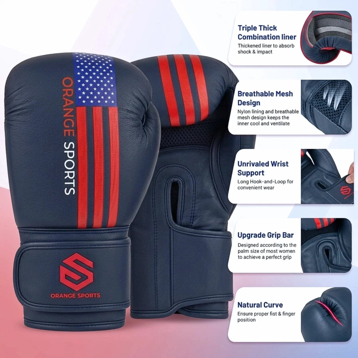 Boxing Gloves MMA Sparring Gloves Synthetic Leather Black Red 10-16 oz