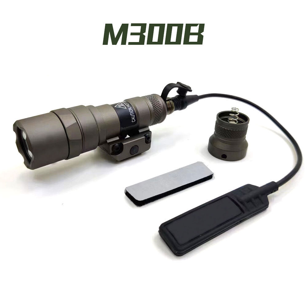 Tactical LED with Pressure Switch & Tail Cap - Black