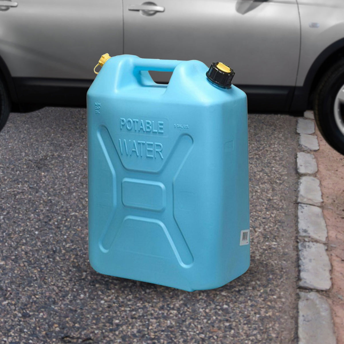 Military Style 5 Gallon Water Can Container with Reversible Spout, 2 Pack