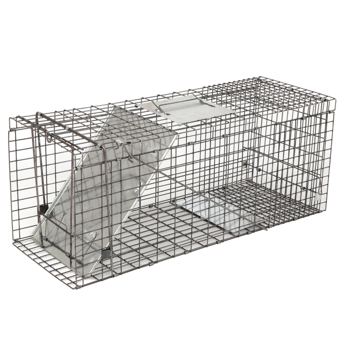 Live Animal Cage Trap 32 x 12.5 x 12 Inches Humane Rodent Raccoon Trap