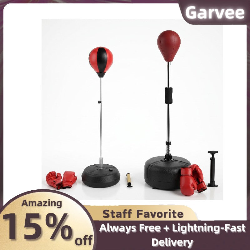 Adjustable Steel Spring Boxing Ball Stand with HDPE Base for Punching Reflex Training