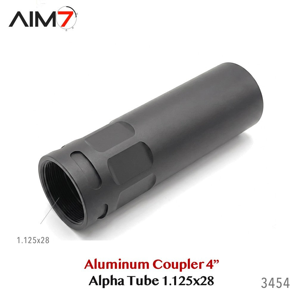 4-Inch Aluminum Modular Comp Spacer for Firearm Muzzle Adapter 1-1/8x28 TPI