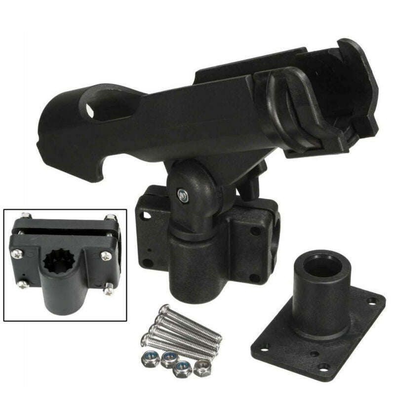 Adjustable Boat Fishing Rod Holder for Kayak & Marine Rail Mount
