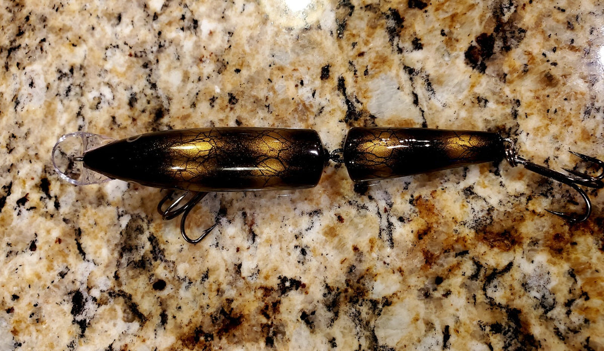 Custom Painted Jointed J-13 Fishing Lure - Rapala Style