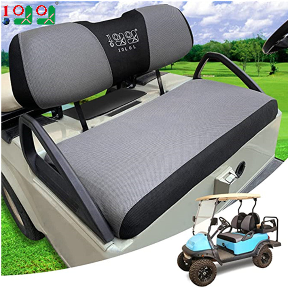 Golf Cart Seat Cover Set for Club Car Precedent Yamaha Breathable Washable Mesh