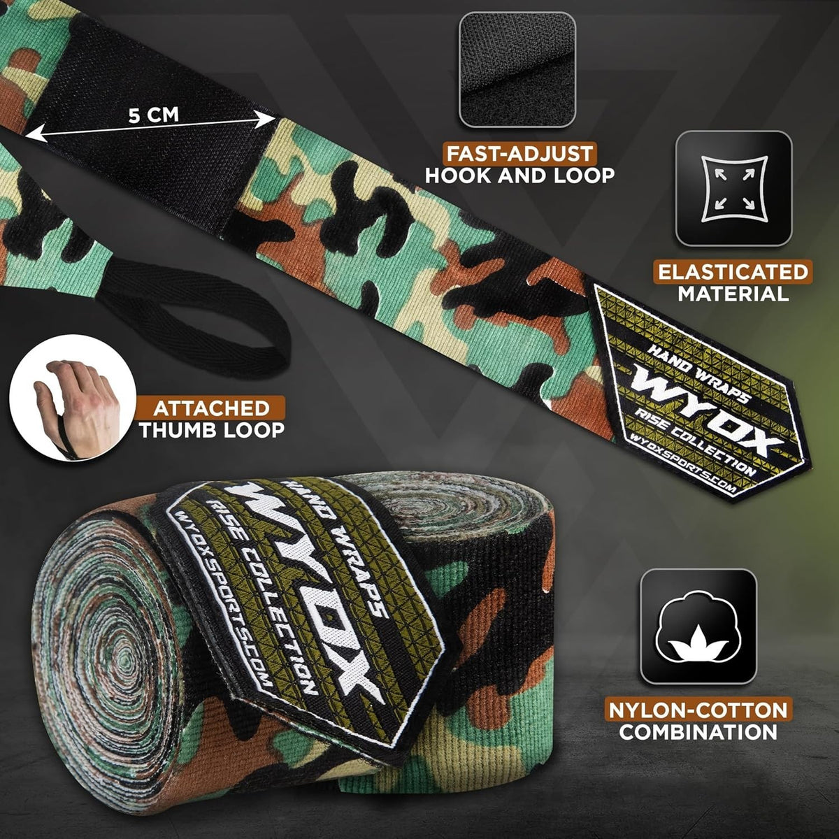 Boxing Hand Wraps 180 Inch & Boxing Gloves for Men Women Muay Thai Training