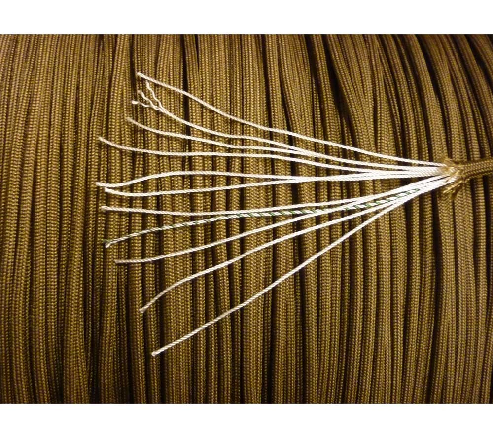 Mil-Spec 750 lbs Parachute Cord Nylon 100 ft with Military Certification