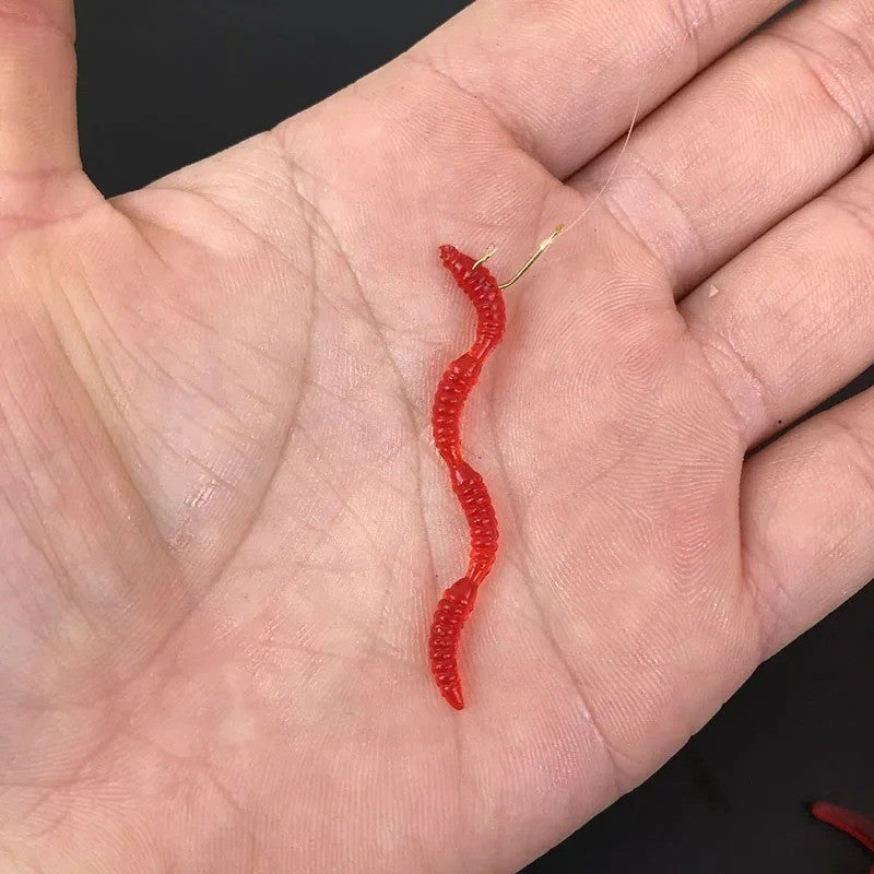 Artificial Earthworm Fishing Lures 5cm Soft Baits for Freshwater Fishing