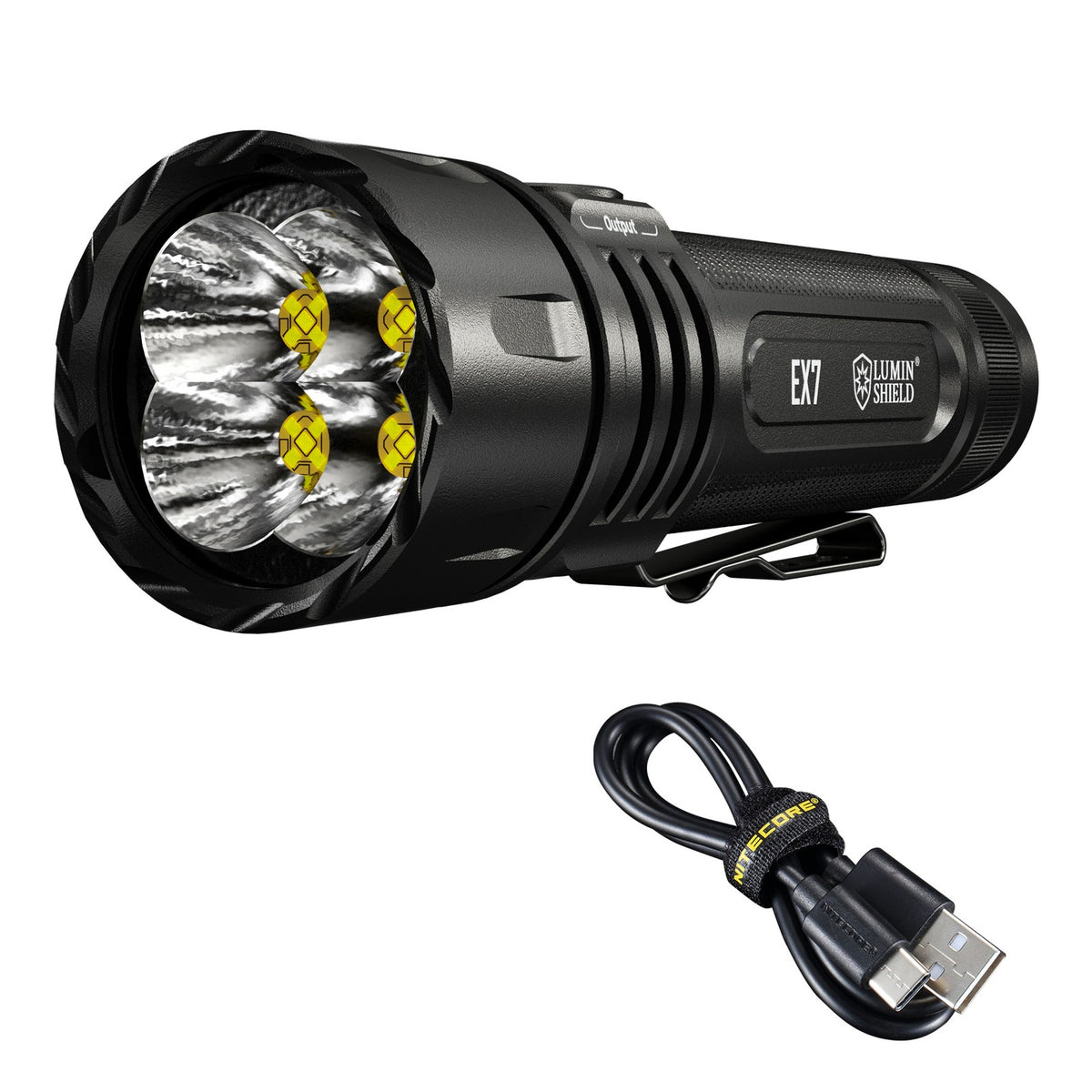 High Performance Rechargeable LED Flashlight 6000 Lumens - Outdoor, Search & Emergency