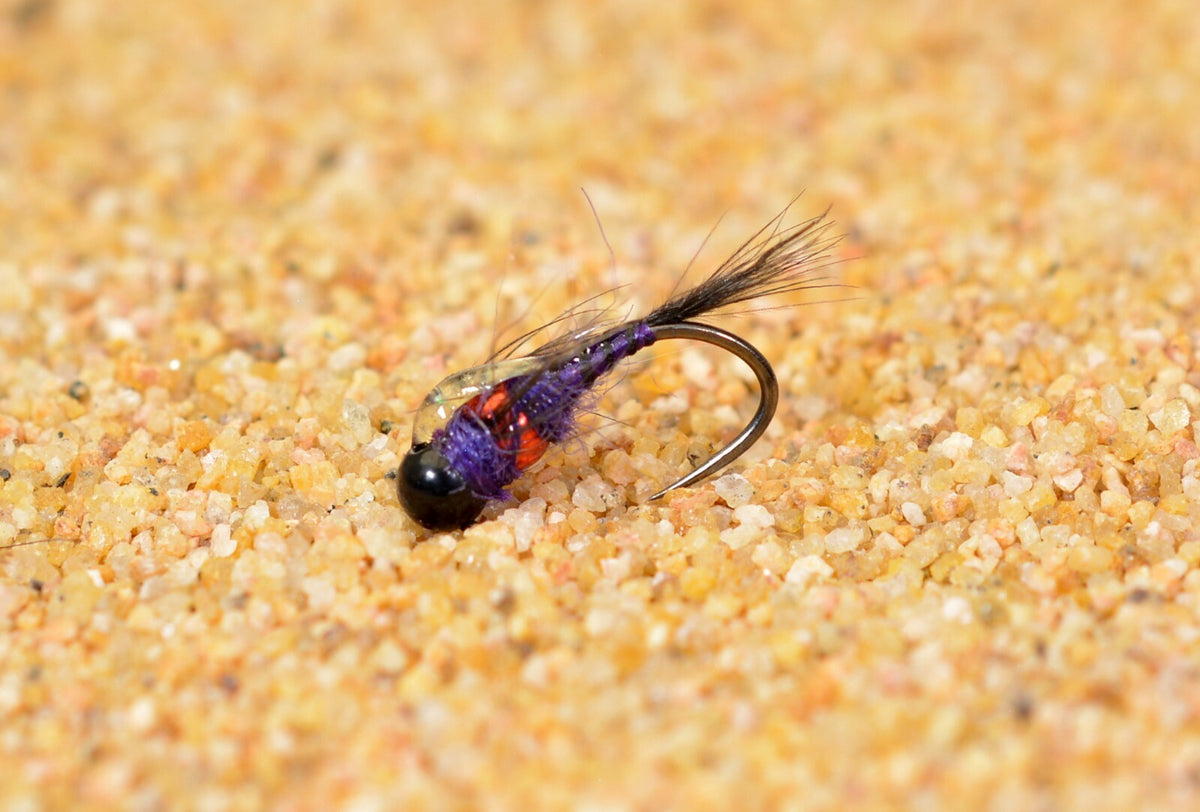 Fly Fishing Jig Head Flies with Tungsten Beads - Euro Nymph Hooks - Multiple Sizes