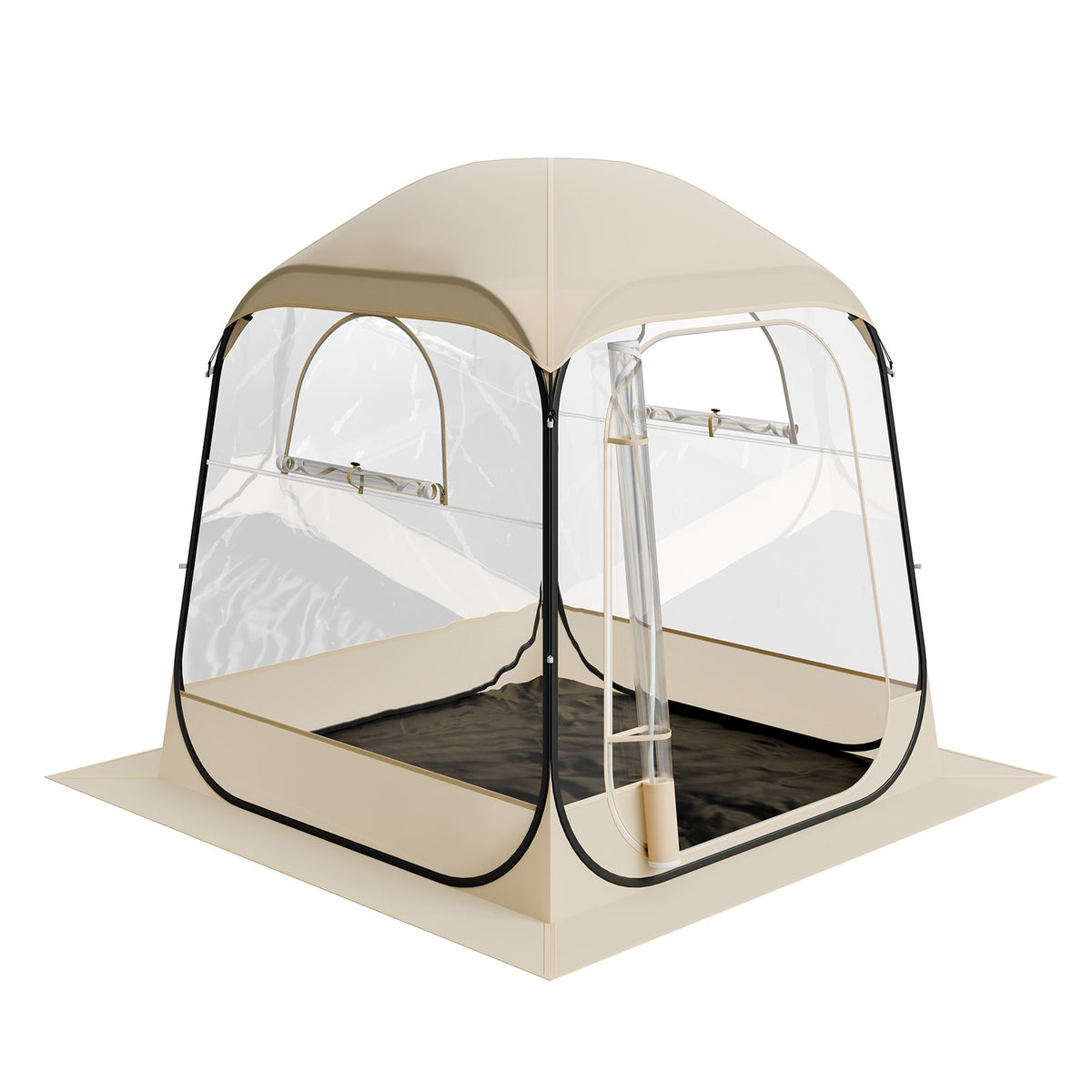 Portable Pop-Up Sports Tent 63x63in Waterproof Outdoor Shelter