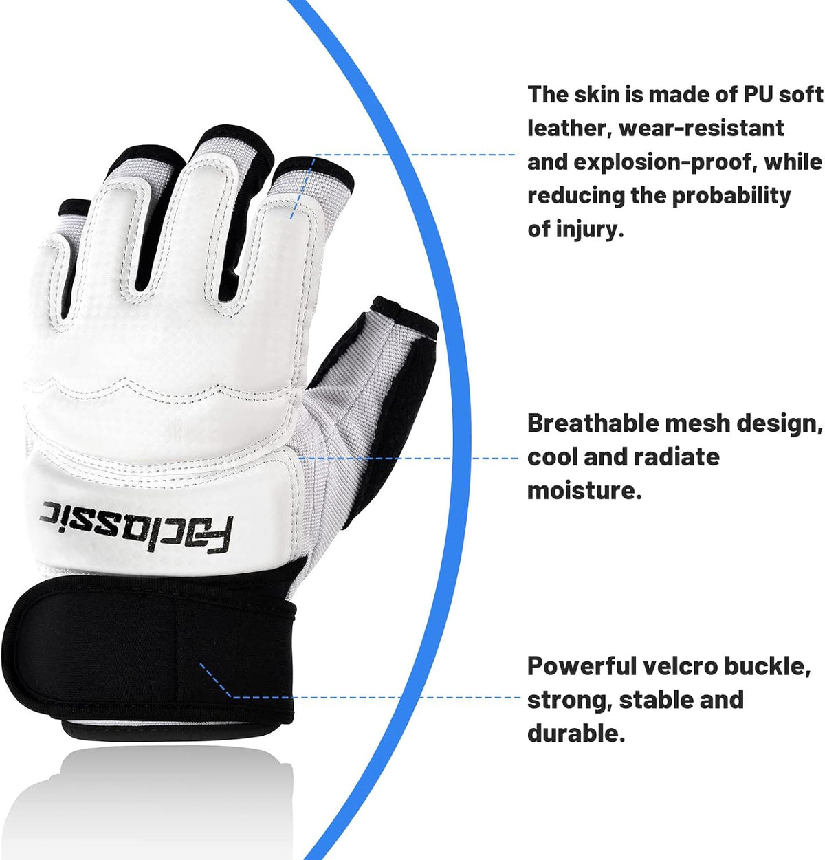 Kickboxing MMA Boxing Gloves for Men Women Kids Half Finger Sparring Gear