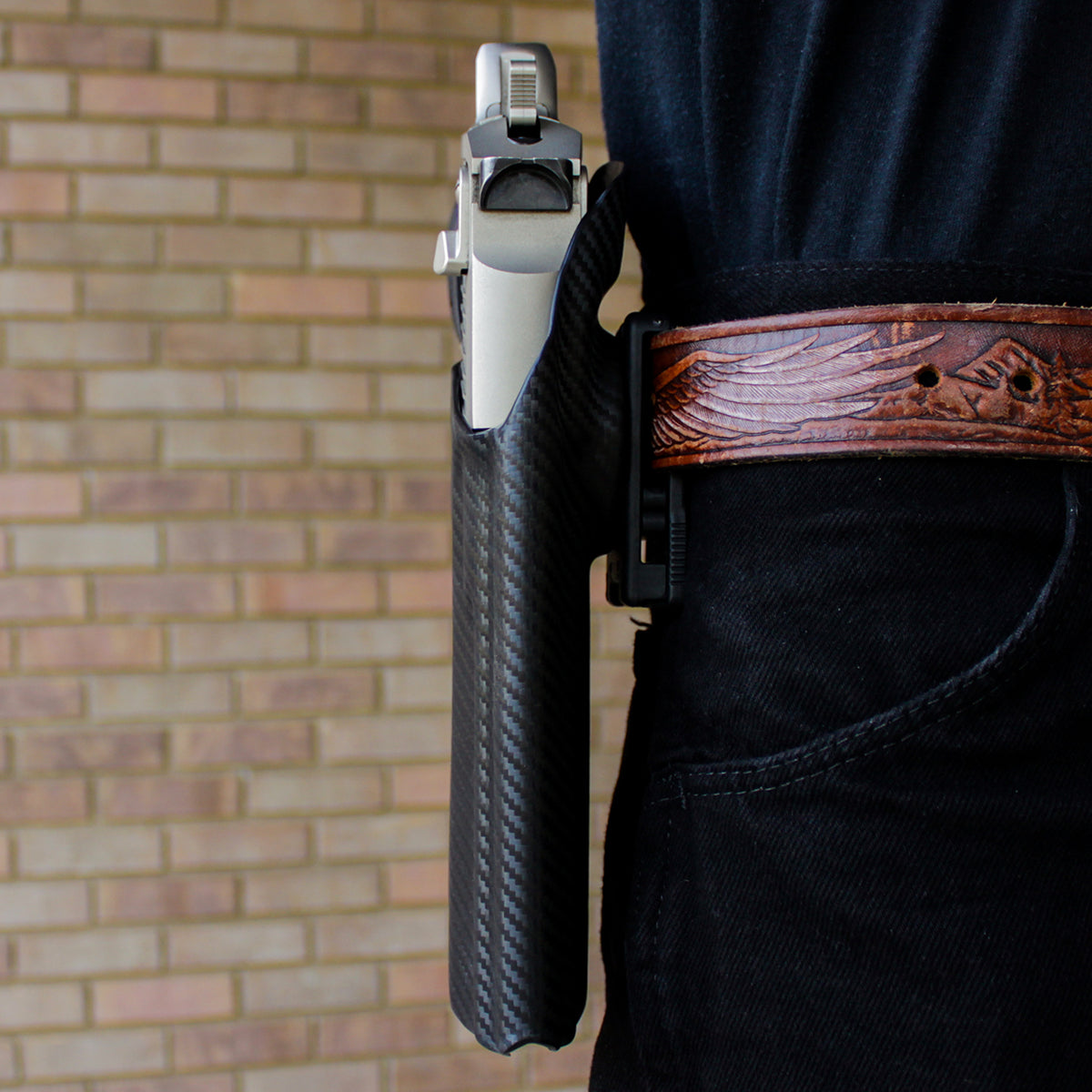 Desert Eagle .50AE Holster - Heavy Duty Kydex Gun Carry Case for Competitive Shooting