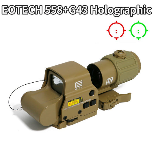 Holographic Magnifier Combo Military-Grade Coating for Airsoft & Tactical Use