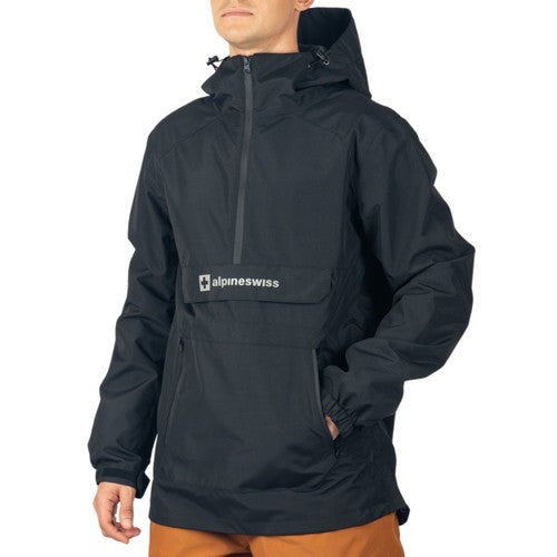 Waterproof Windproof Snowboard Jacket for Men - Alpine Swiss Anorak Shell
