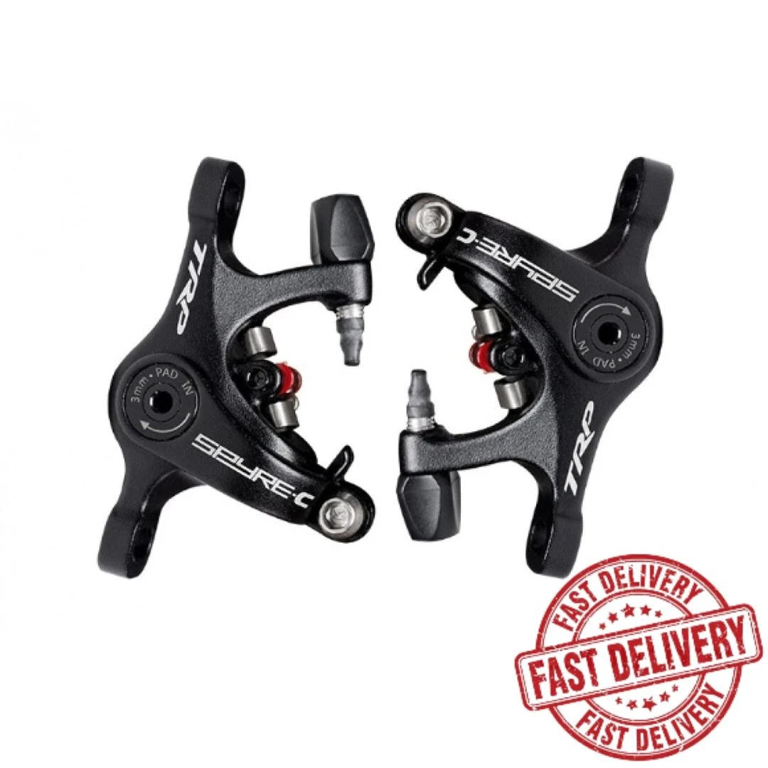 Mechanical Disc Brake Caliper Post Mount for Bikes - Dual-Sided, 1 or 2 Calipers