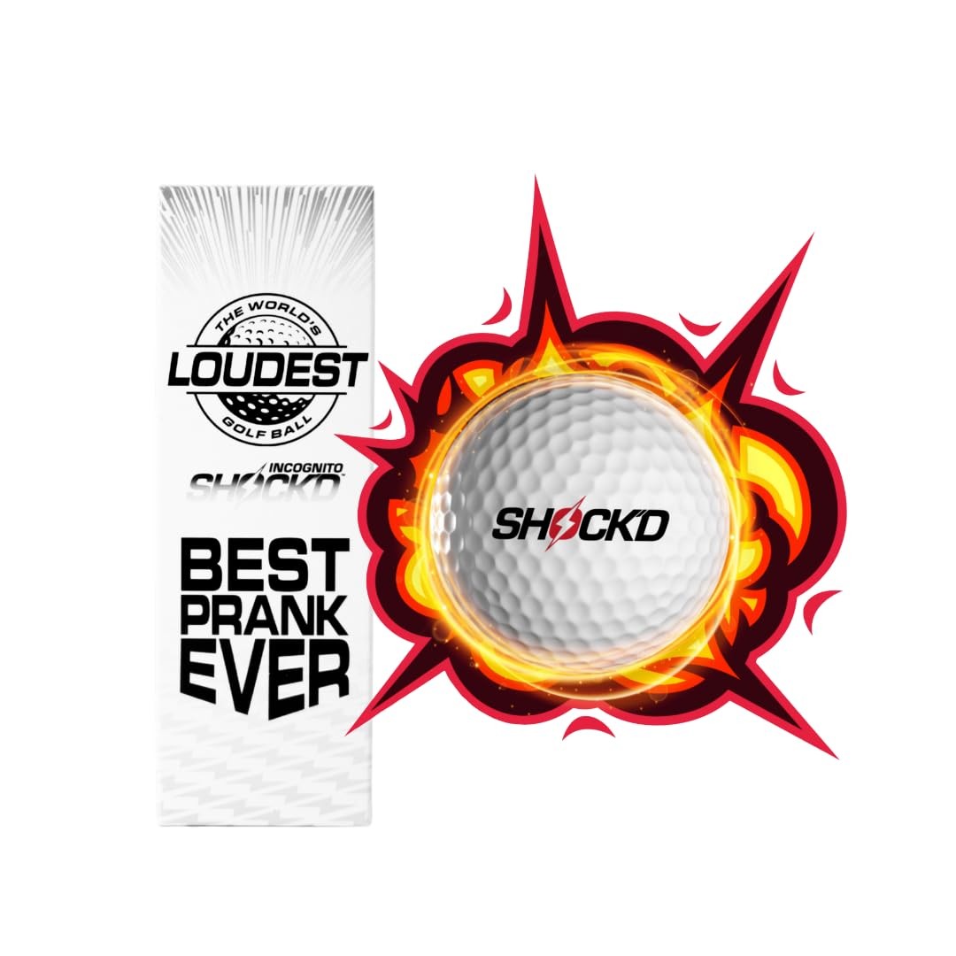 Loud Golf Balls - Viral Prank Golf Balls for Fun & Gifting - Shock'D